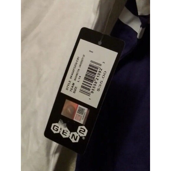 Washington Huskies Shirt Womens Size L Large UW Gen2 White Long Sleeve NWT - Picture 3 of 4